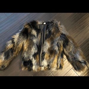 H&M faux fur coat